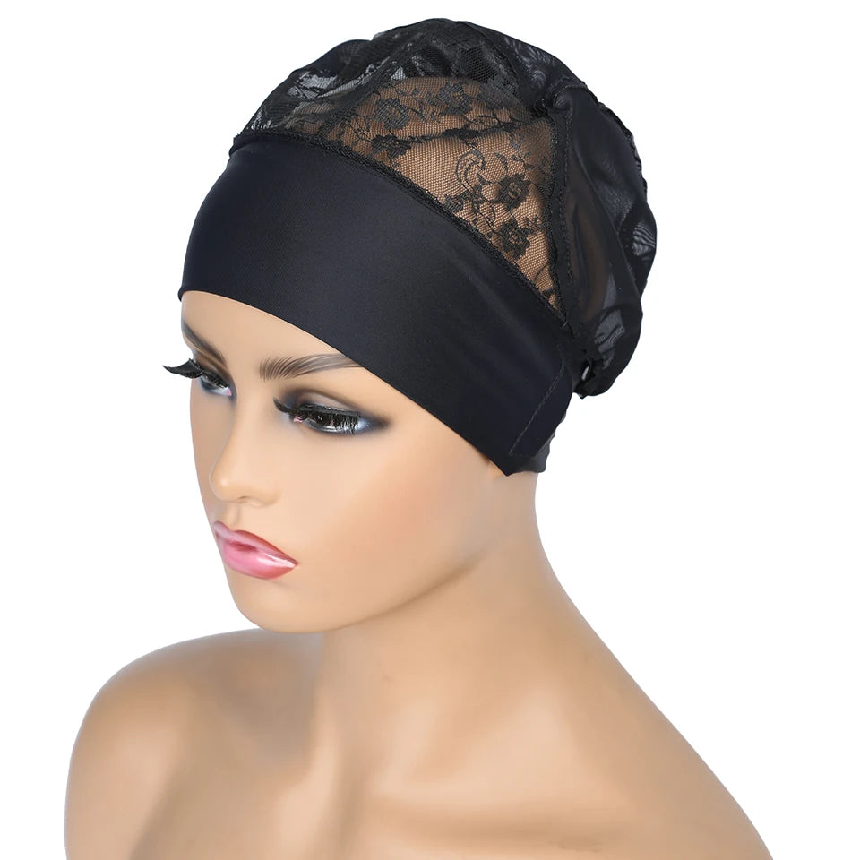Wig Cap for Headband Wig 1 PCS For Edges Wig Net Cap Weaving Caps Headwrap Wigs Caps For Making Wigs With Adjustable Band